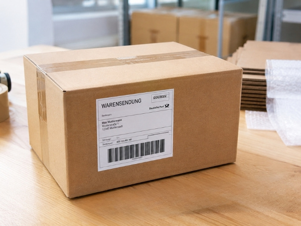 Ergebnis von Warensendung richtig verpacken auf Tisch